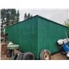 Image 9 : (Lot #'s 270 & 271 are a Group Lot) Skid shed, approx. 14 ft. W x 28 ft. c/w tin roof & welded sucke