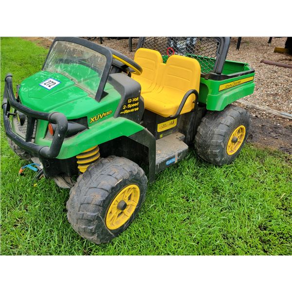 Elec. JD kids ATV, needs battery