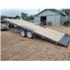 Image 1 : 2018 Double A Trailer HB148, 24 ft. Hyd. tilt deck, tandem axle, orig. owner, c/w 12,000 lb. winch c
