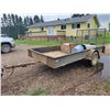 Image 1 : Homemade utility trailer, approx. 14 ft. x 6 ft., ramp tailgate, sold with bill of sale only
