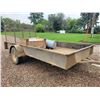 Image 3 : Homemade utility trailer, approx. 14 ft. x 6 ft., ramp tailgate, sold with bill of sale only