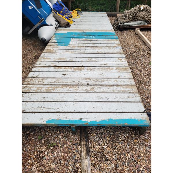 2- Approx. 5 ft. x 8 ft. treated wood walkways, sprayed with grip paint.