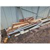 Image 4 : Wood box c/w qty of various bolts, fittings, Contents only, metal stand stays with the building
