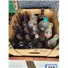 Image 3 : Cabbage cutter, pink glass window, approx. 34 in. x 23 in. & qty of various glass beer bottles