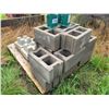 Image 1 : Qty of various cinder blocks & mounting brasses