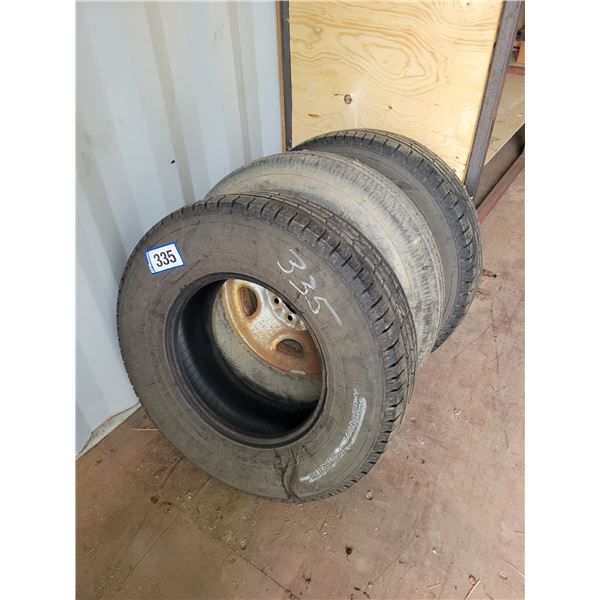 2- 245/75R17 & 245/75R16 on 8-hole rims