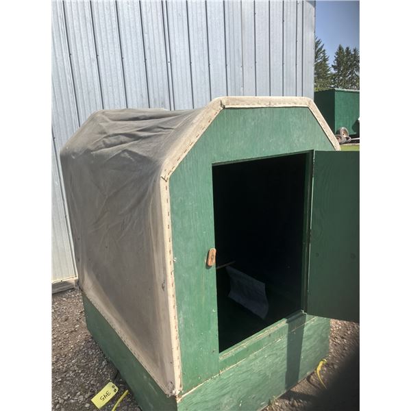 One man ice fishing tent