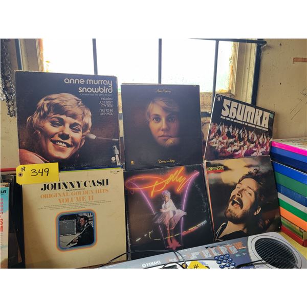 Qty of LP Vinyl records (Christmas & western)