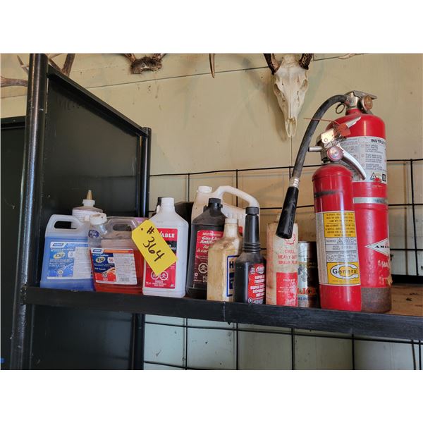 Qty of fluids & 2- fire ext.