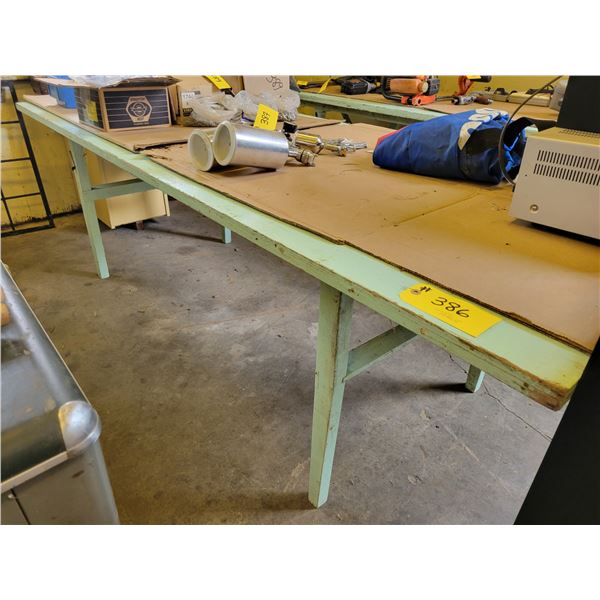 Wooden table, approx. 8 ft. x 3 ft. x 30 in. H
