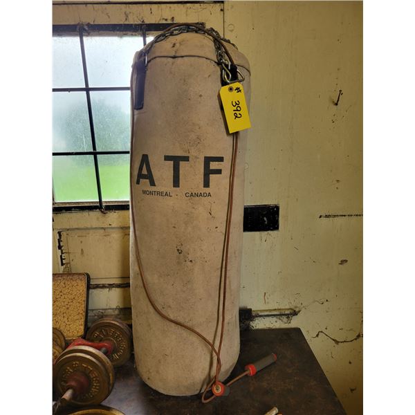 Heavy punching bag & skip rope