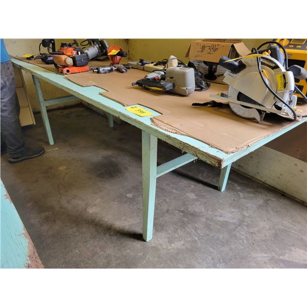 Wooden table, approx. 8 ft. x 3 ft. x 30 in. H