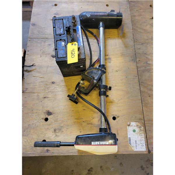 Battery & 3 HP trolling motor