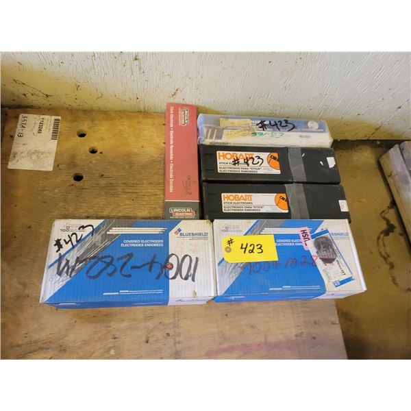 6- Boxes of various welding rods