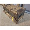 Image 2 : Antique Trunk & metal stand