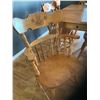 Image 4 : Solid maple kitchen table, approx. 39 in. x 58 in. c/w 6- chairs & 2- 10 in. leaves