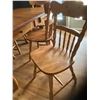 Image 6 : Solid maple kitchen table, approx. 39 in. x 58 in. c/w 6- chairs & 2- 10 in. leaves