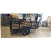 Image 1 : 8.5FT X 5FT UBILT UTILITY TRAILER, WITH REGISTRATION, LIGHTS ALL WORK, GOOD TIRES, FOLD DOWN GATE AN