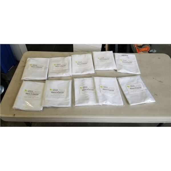 10 NEW PILLOW PROTECTORS, KING AND CUSTOM SIZE