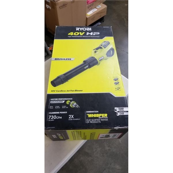 BRAND NEW RYOBI BRUSHLESS 40V CORDLESS FAN BLOWER