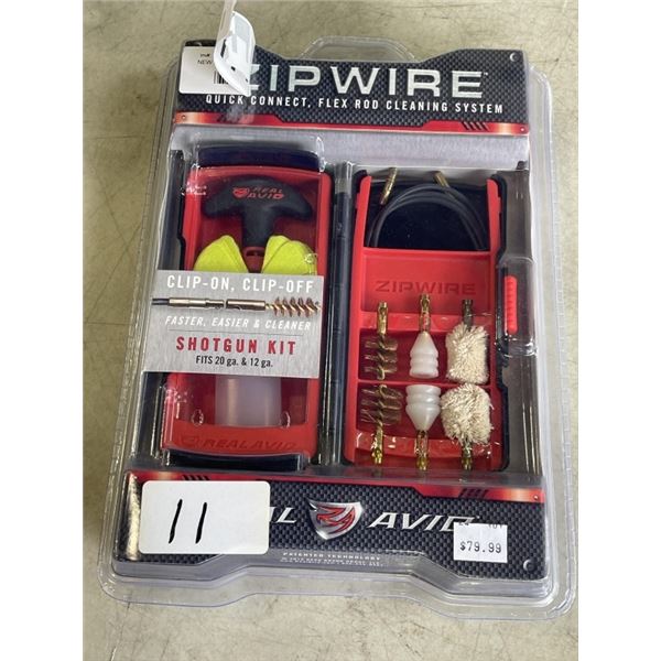 NEW FIREARMS CLEANING KIT SHOTGUN BY ZIPWIRE - RETAIL $79
