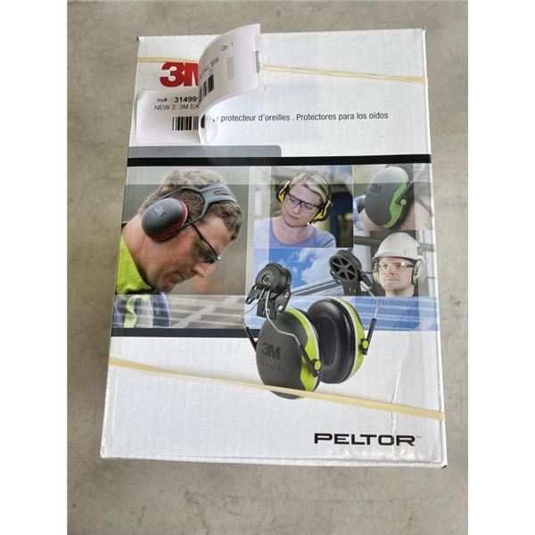 NEW 2  3M EAR MUFF QTY: 2 RETAIL $59 EACH