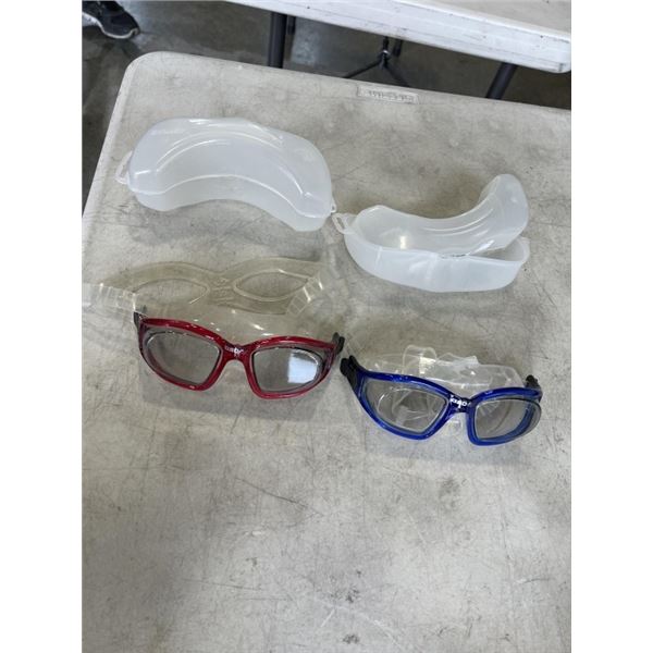 NEW OCCHIALINE MADE IN ITALY SWIMMING GOGGLES QTY 2 RETAIL $60