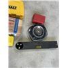 Image 3 : VINTAGE JOHN DEERE MEASURING TAPE, STUD FINDER, PUNCH SET, BIT SET ETC