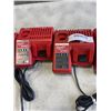 Image 3 : 4 MILWAUKEE BATTERY CHARGERS