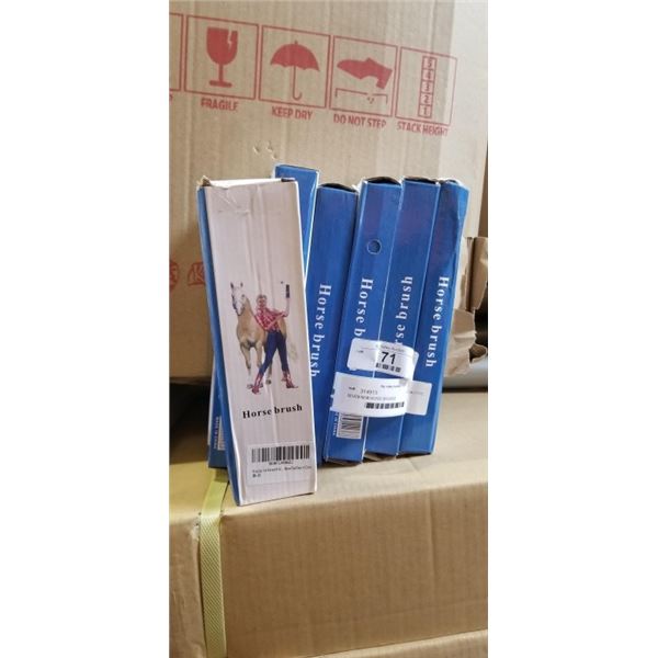 SEVEN NEW HORSE BRUSHES
