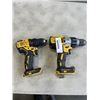 Image 1 : 2 DEWALT DRILLS - WORKING, NO BATTERIES