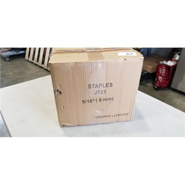 NEW CASE OF 5/16 STAPLES 320,000 PIECES