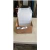 Image 1 : NEW 5 CLEAR 10 3/4" X 7" X 1 3/4" BOX WITH 6 COMPARTMENTS RETAIL $60