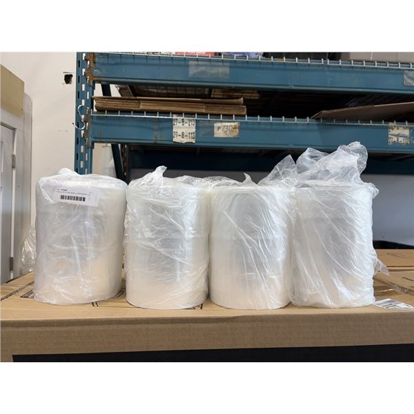 4 ROLLS OF CLEAR  BAGS - UNKNOWN QTY