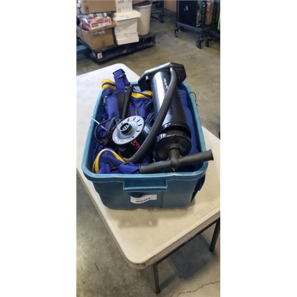 BOAT PUMPS, BAGS ETC