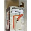 Image 2 : ELECTRIC CAN OPENER, NEW BACKPACK, AND ASSORTED ITEMS, SOME NEW