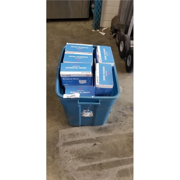 TOTE OF SINGLE USE SURGICAL MASKS