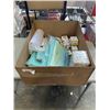 Image 1 : BOX OF OFFICE SUPPLIES INCLUDING 7 PACKS POLY MAILERS, 5 BOXES INKPAD INK CARTRIDGES, PERFORMANCE OI
