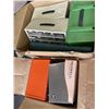 Image 1 : 2 BOXES OF PARTS BINS, TOOL BOXES, CONTENTS, ETC