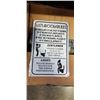 Image 2 : BOX OF NEW METAL BATHROOM SIGN RULES SIGNS