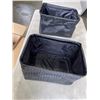 Image 1 : NEW CASE OF BLACK STORAGE BINS QTY 8