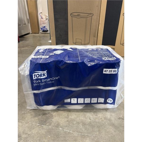 PACK OF 12 NEW TORK SMART ONE MINI BATH TISSUE ROLLS