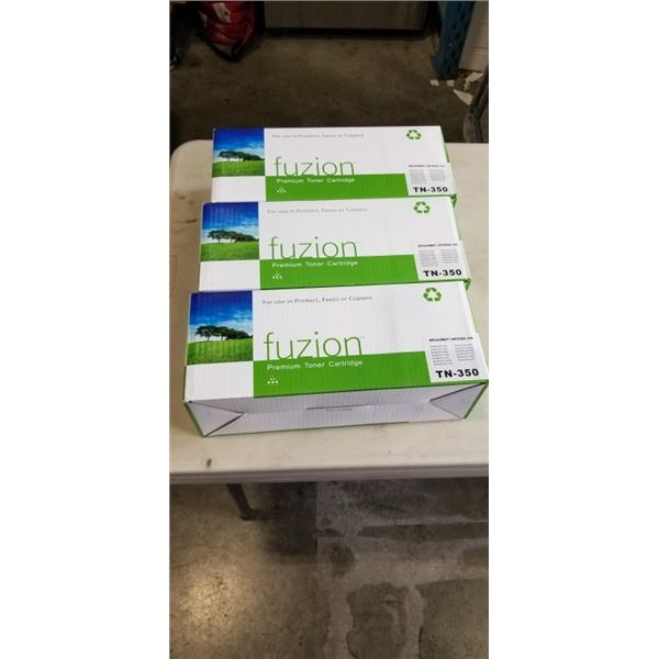 NEW 3 BROTHER LASER TONER CARTRIDGE MODEL TN 350 - FOR BOTHER HL 2,000 SERIES AND 7,000 SERIES PRINT
