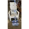 Image 1 : NEW 3 COMMERCIAL GRADE BLUE MOPS & 6 SPARE MOPS RETAIL: $120