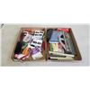 Image 1 : 2 TRAYS OF CRAFTING SUPPLIES INCLUDING STAPLES, SEWING NEEDLES, RING CLASPS ETC