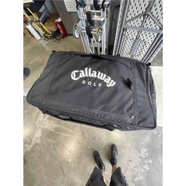 TRAVE BAG W/ ASSORTED GOLF BAG TRAVEL COVERS