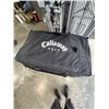 Image 1 : TRAVE BAG W/ ASSORTED GOLF BAG TRAVEL COVERS