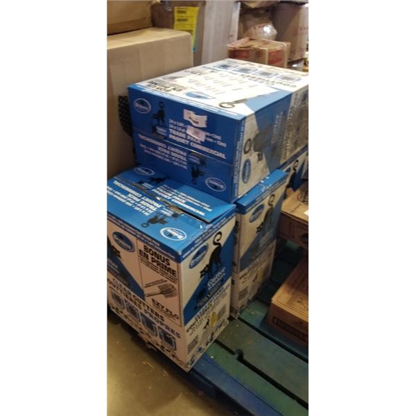 5 NEW CASES OF GUTTER WHISKERS, 117FT TOTAL,, EACH KIT INCLUDES A GUTTER BRUSH