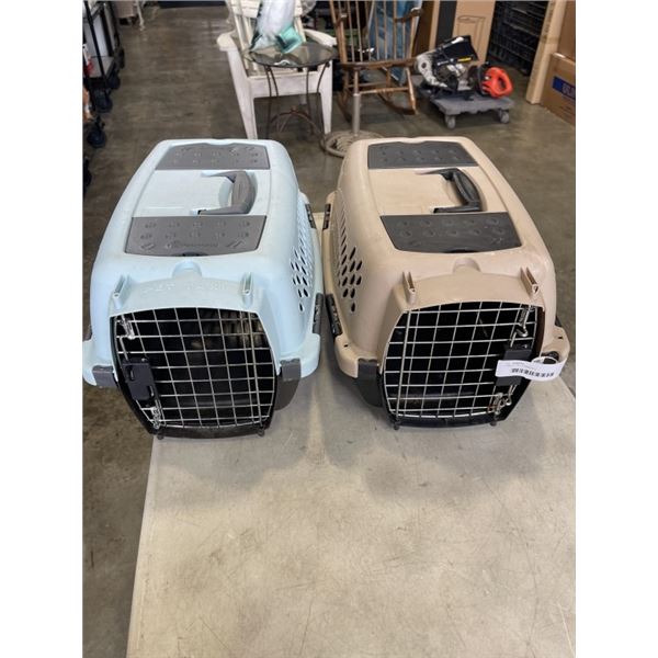 2 SMALL PET CARRIERS