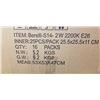 Image 1 : NEW CASE OF EDISON S14-1W 2200K E26 LIGHT BULBS